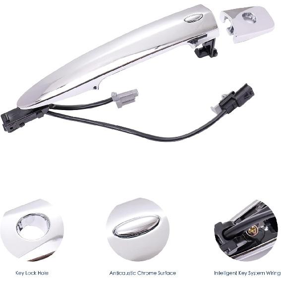 806469N00A Front Left Driver Door Handle For Nissan Sentra 2013-2018,Nissan Murano Maxima 2009-2014, Nissan Leaf 2011-2017,806469N00A,Chrome