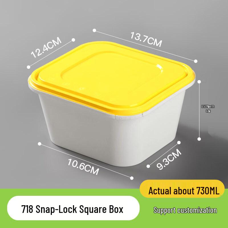 

Xihe Disposable Round Plastic Lunch Boxes