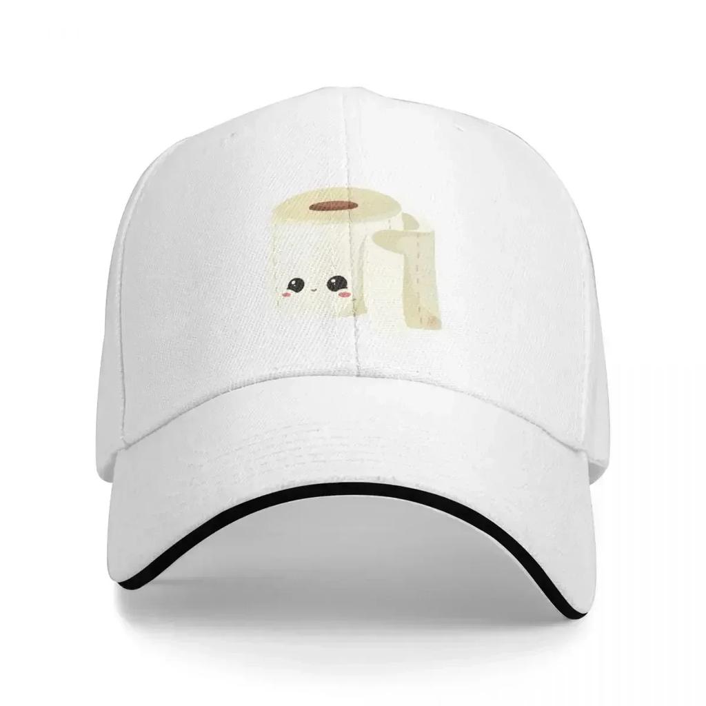 Kawaii Toilet Paper Baseball Cap western Hat Sunscreen Unisex Womens