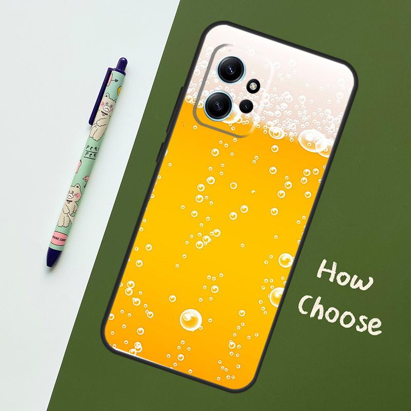 Alcohol Beers Drink Beer Case For Xiaomi Redmi Note 14 9 10 11 12 13 Pro 12S Cover For Redmi 15 13C 12C 10C 14C 15C