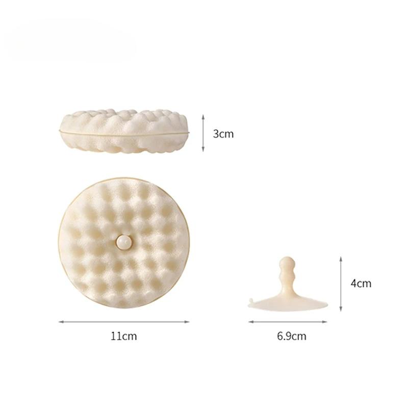 

2шт двухсторонняя присоска губка протирать съемная мягкая кухонная щетка для чистки посуды щетка для посуды тарелка сковорода горшок бежевый