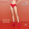 Threegun Women's Red Lace Antibacterial Underwear & Socks Gift Set