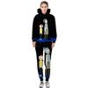 Trendy Anime Print Hoodie Relaxed Fit Hooded Sweatshirt For Casual Streetwear