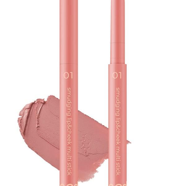 [Sunwoo Pick] Two Edit By Luna Smudging Lip & Cheek Multi Stick (01 Mellow Salmon)