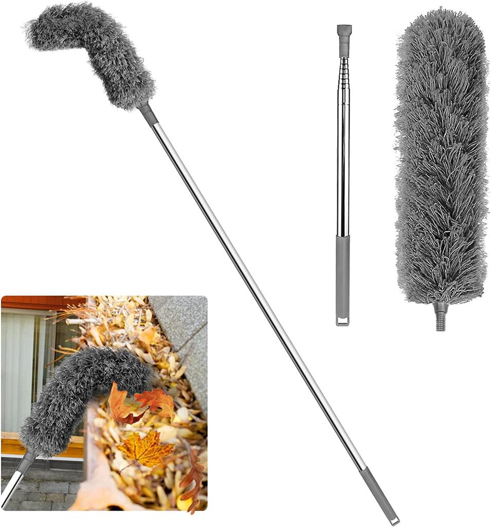 Drain gutter cleaning brush roof tool with telescopic telescopic rod 2.5 meters protection cleaning dust removal
