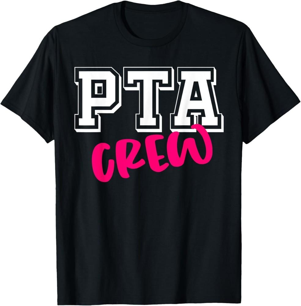 PTA Crew – Bold Varsity & Handwritten Text Design T-Shirt Unisex T-Shirt L