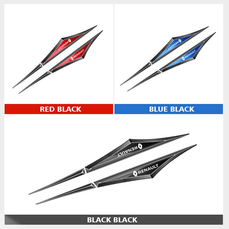 Innenaufkleber Kohlefaser Auto Kotflügel Seitenemblem Aufkleber Geeignet für Renault RS Koleos Captur Kadjar Megane Clio Ta