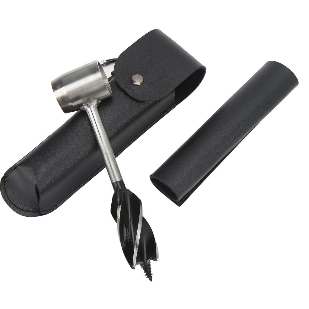 Hand Auger Wrench Set Stainless Steel Multifunctional Portable Manual Wood Auger Drill Bit with