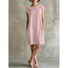 HNXC Women's  Short Sleeve Fashion Summer Spring Casual Dresses Classic Exquisite