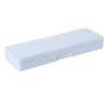 Plastic Pencil Case Snap Closure Lightweight Portable Simple Design Pen Box for Students Stationery