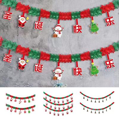 Wall Banner Flag Pendants Displays Christmas Decorations Creative Hanging Window for Festive Atmosphere Impressive Scene