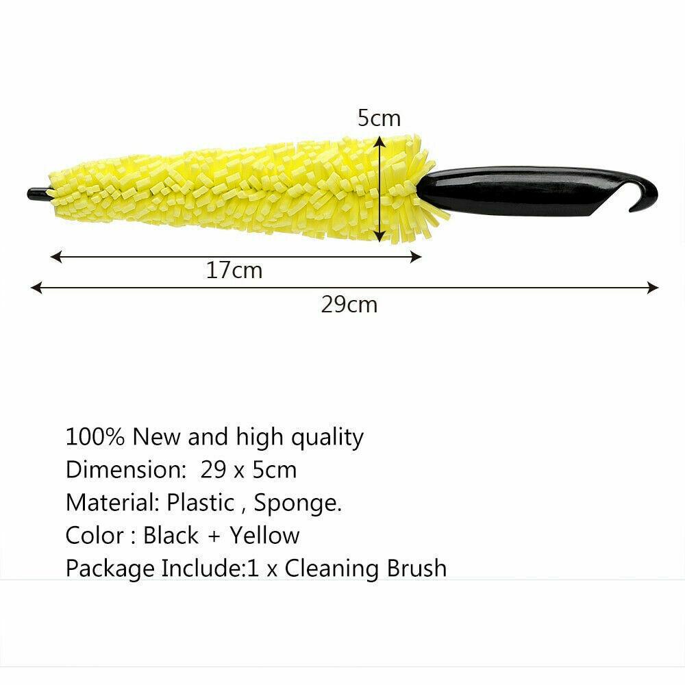 1Pc Car Wheel Cleaner Brush Tire Rim Cleaning Tool Auto Scrub Washing Vehicle Washer Dust Cleaner Sponge Car Washer for Any Car
