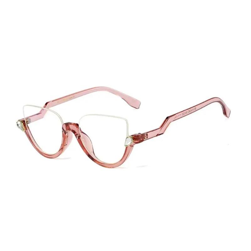 Luxury Cat Eye Reading Glasses Women Anti Blue Light Prescription Farsightedness Wearglass +1.5 +2.5 +6