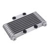 8 Row Motorcycle Oil Radiator Silver 125ml Low Wear Strong Power Fit For GY6 125CC‑250CC Motocross ATV