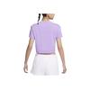 Nike Casual Solid Color Logo Short Sleeve Round Neck T-Shirt Women Tops Purple DA0324-563