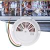 Natural Gas Detector ABS Ceiling Network Alert Sound and Light Alert Gas Alarm for Home Safe 12‑28V