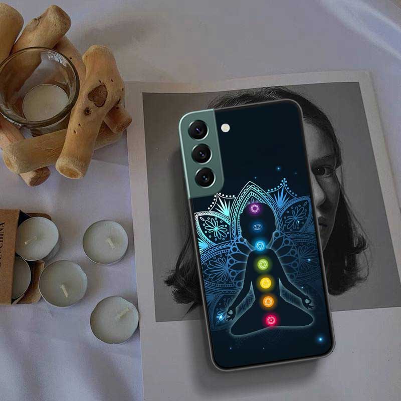 

Чехол для телефона Mandala Chakra Insist Yoga для Samsung A02 A03 A03S A04 A04S Galaxy A55 A35 A25 A15 S10 Lite A9 A8 A7 A6 Plus A90 Samsung A6 2018