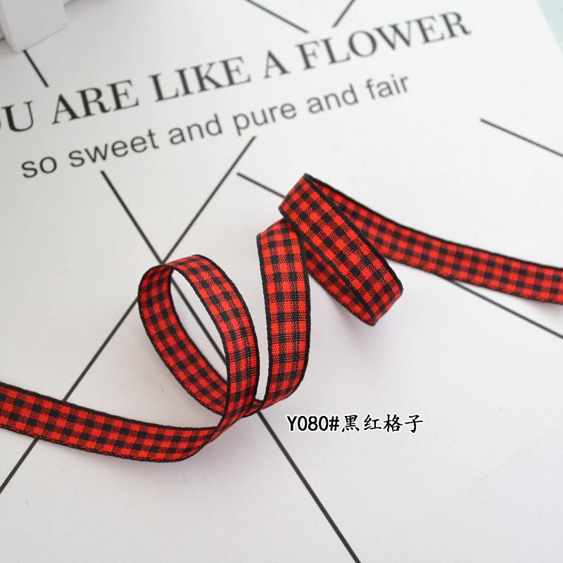 

Клетчатая лента Цветок Торт Подарочная упаковка Одежда Обувь Аксессуары для волос Лента Бант Сделай Сам 12.5mm