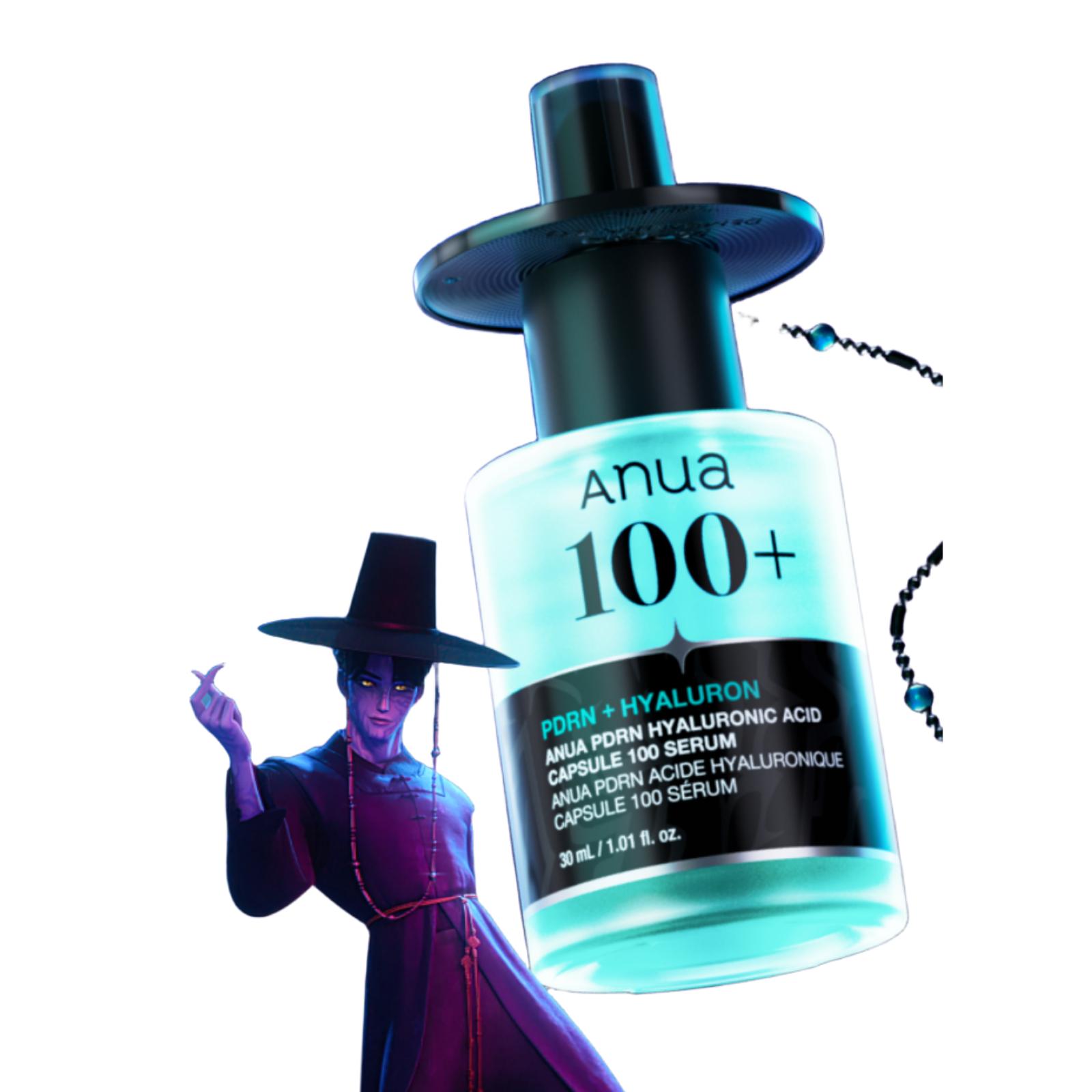 Anua PDRN Hyaluronic Acid Capsule 100 Serum Intensive Hydration & Skin Renewal Set 30ml + 30ml Refill