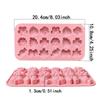 18 Hole Leaf, Flower Shaped DIY Non Stick Silicone Mold for Gummies, Chocolates, Candies