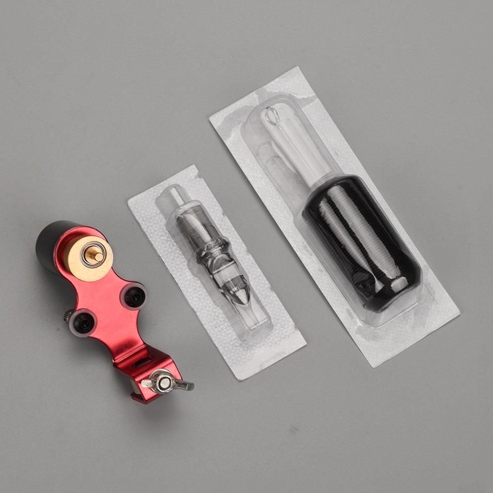 Silent Motorized Tattoo Cartridge Needles Professional Handle Tattoo Kit  for Beginner