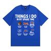 Things I Do in My Spare Time Funny Bacon Meme Tshirts Unisex Women Retro Humor Short Sleeve T Shirt Fashion Casual ONeck T Shirts