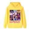 B1250 Kids Boys Girls Kpop Rumi Zoey Mira Print Long Sleeves Hoodie