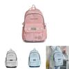 Do Whatever One Wants Letter Print School Backpack For Students Large Capacity Nylon Schoolbag With Air Cushion Straps For Middle School Teens
