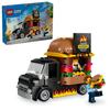LEGO City Burger Truck Hračka Dárek k narozeninám Blok Vzdělávací Vánoce Kluci Dívky Děti 5 let 6 let 7 let 8 let Vozidlo Ca