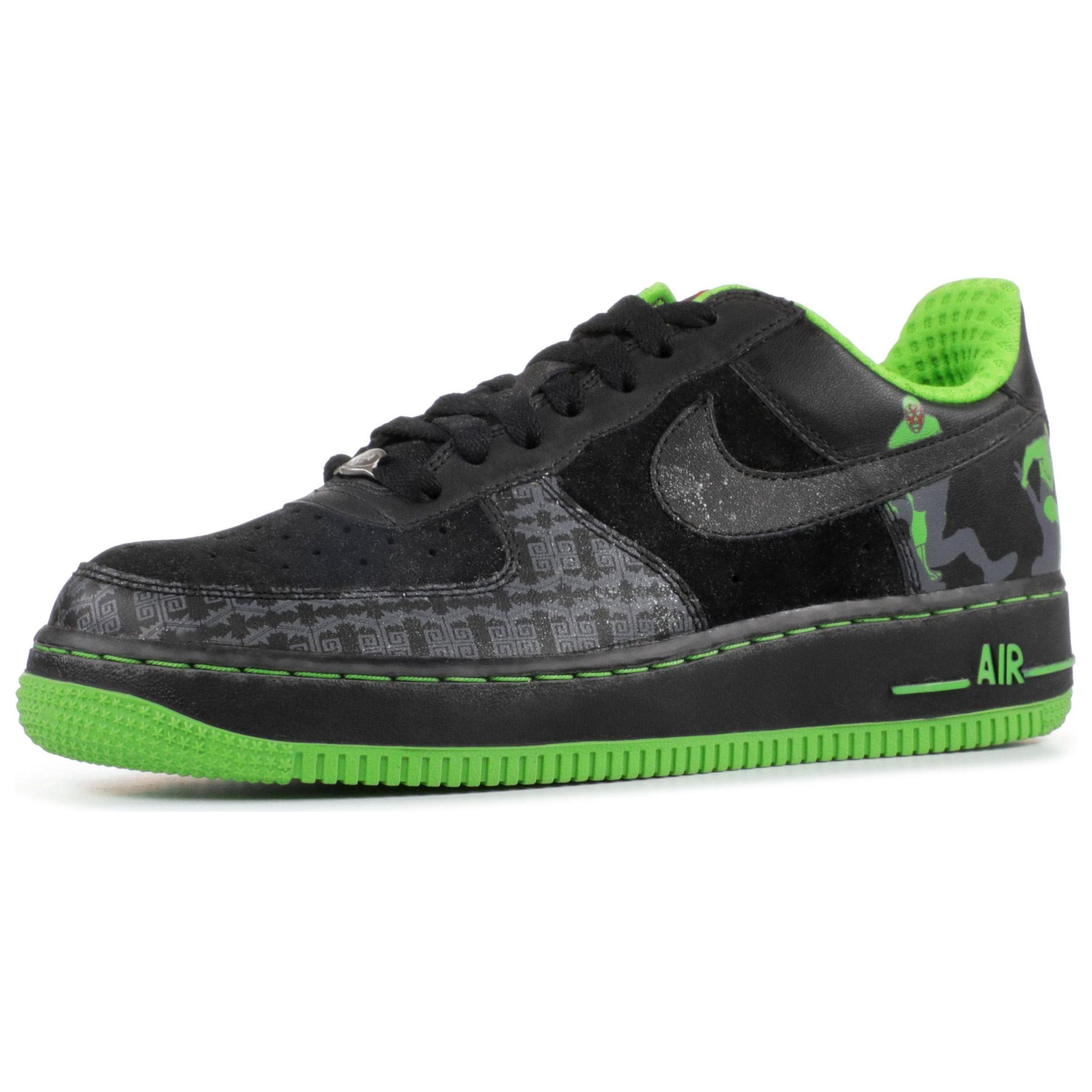 

Nike Мужские кроссовки Air Force 1 Premium Lucha Libre, черные, зеленые, светло-графитовые 313641-002 46