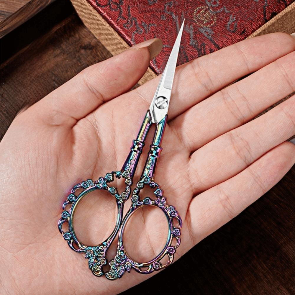 Antique Design Tailor Scissors Stainless Steel Thread Cutter Paper Cutting Tool  Grooming Use