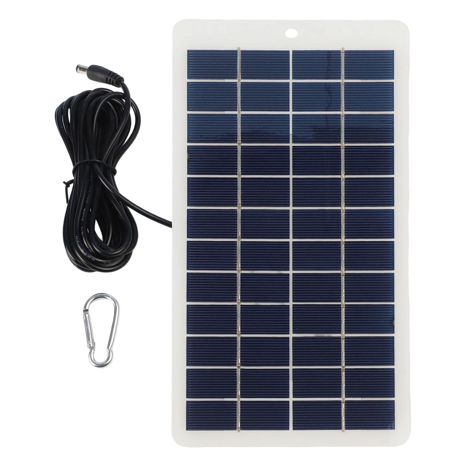 300cm Power Cable 12V Solar Charger 5W Solar Panel