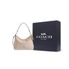 Coach Laurel Large Khaki Coated Canvas Monogram Crossbody Tote Bag With Silver Hardware And Detachable Shoulder Strap Women Bags CEY95-SVPWH