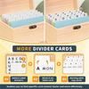 Natural Material Index Card Holders 6 Assorted Colors 150 Sheets Ink Control Technology Compacts Office Home Organizers
