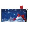 Winter Magnetic Mailbox Cover Standard Size 18 X 21in Merry Christmas Mailbox Wraps Cover Holiday Post Letter Box Cover for Outdoor Garden Yard Decor