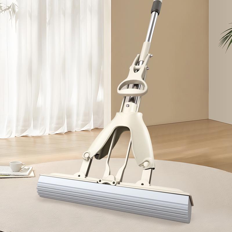 28cm Verdickter Faltbarer Schwammroller-Mopp mit Freihändiger Auspressfunktion