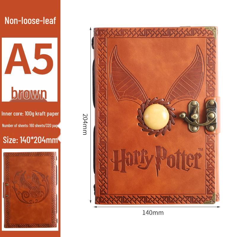 Официальный блокнот в клетку Harry Potter Золотой Снитч