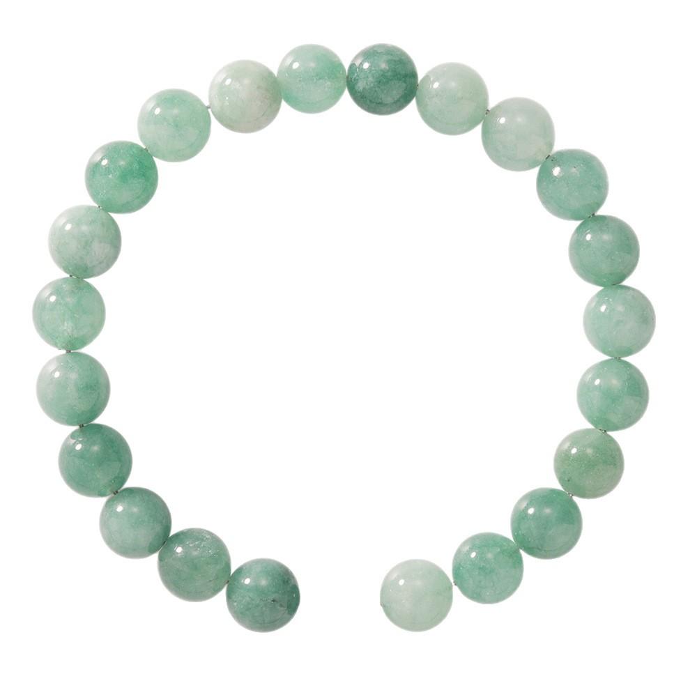 Festive Gifts Green Aventurine Beaded Bracelet Fresh Natural Fashion Jewelry For Women Daily Wear Simple Elegant Accessory