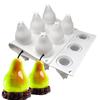 15 hål Päronform Silikonform för Moussetårta Fransk Dessert 3D Silikonform Tårta