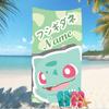 Customizable personalized beach towels Pokémon themed designs.Suitable for the beach, yoga, sports;ideal as beach accessories