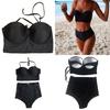 Vintage High Waist Bikini Monokini Swimwear Set For Women With Timeless Elegance
