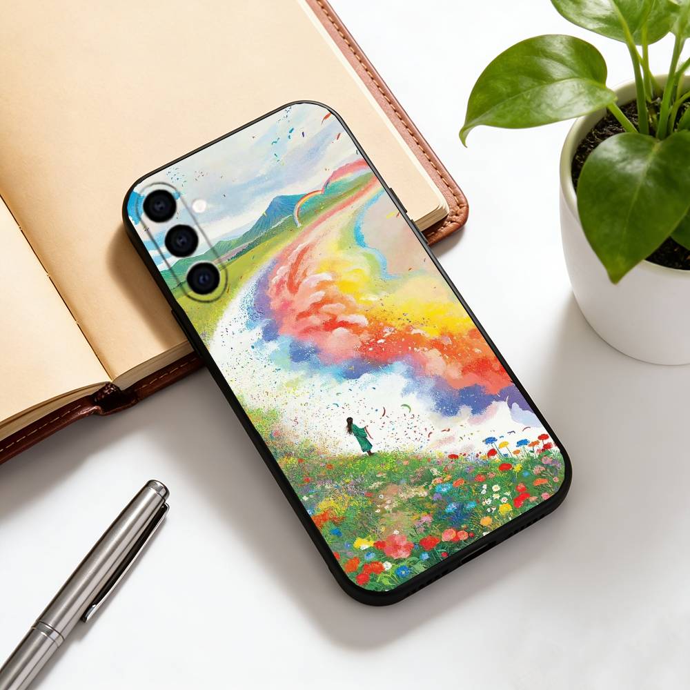 

colorful Phone Case For Samsung Galaxy A73,A72,A71,A70,A53,A52,A51,Others Soft Black Cover Samsung a12