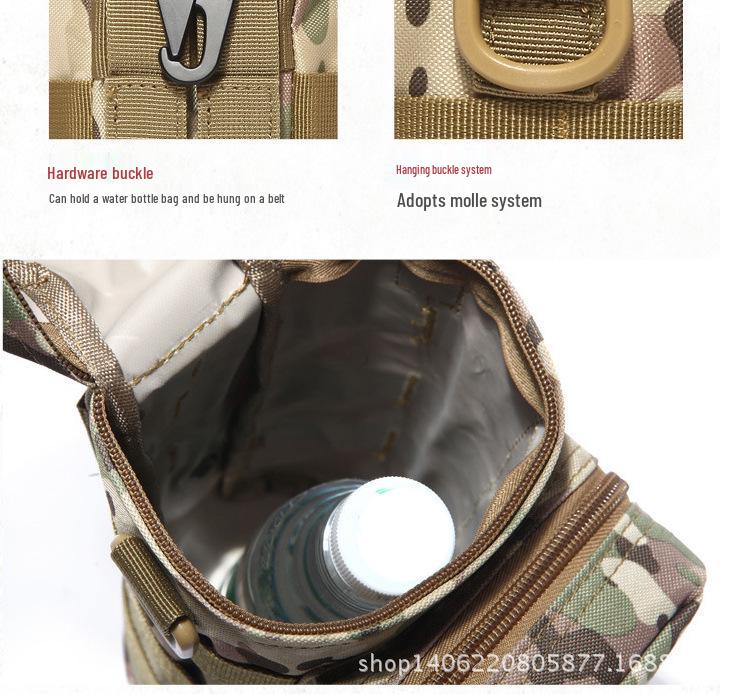 Insulated Tactical Water Bottle Pouch for Outdoor Travel and Cycling