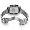MEGIR Men's Sports Outdoor Stainless Steel Square Watch, 2018 Edition