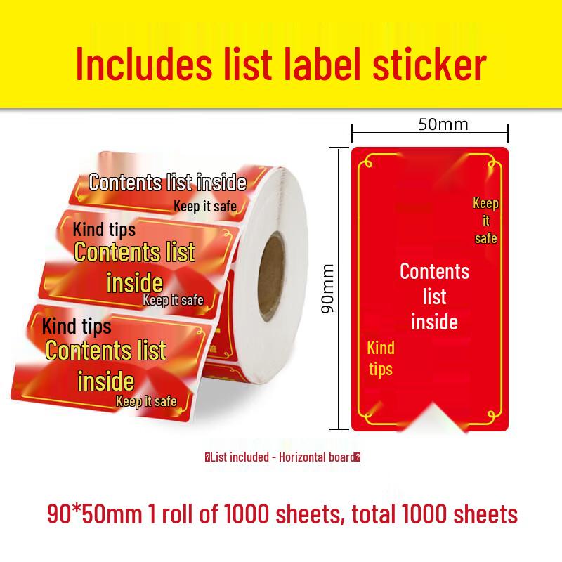 QB Shipping & Warning Label Sticker