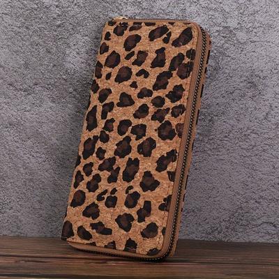 Leopard Print Μακρύ πορτοφόλι Πολυτελές Vegan Δερμάτινο Πορτοφόλι Μόδα Clutch Τσάντα για γυναίκες