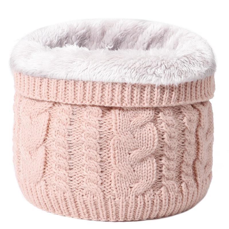 Unisex Thickened Knitted Wool Scarf: Warm, Fashionable Neck Cover for Winter Cycling