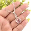 Purple Cat's Eye 925 Sterling Silver Pendant, Handmade Silver Jewelry, Gorgeous Cat's Eye Gemstone Jewelry For Gift