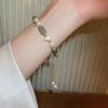 Elegant Crystal Flower Pearl Bracelet - Light Luxury Whitening Jewelry