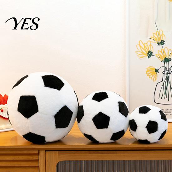 World Mug Football Plush Toy Soccer Toy, Shaped Stuffed Animal, Soft Hug Pillow Comfortable Fabric for Sports Fans, Game Day Gift Kids Boys